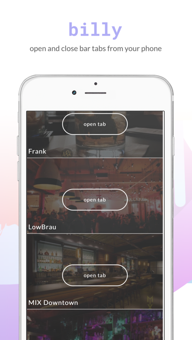 billy: open & close bar tabs screenshot 3