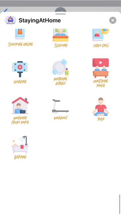 Staying At Home Stickers screenshot-3
