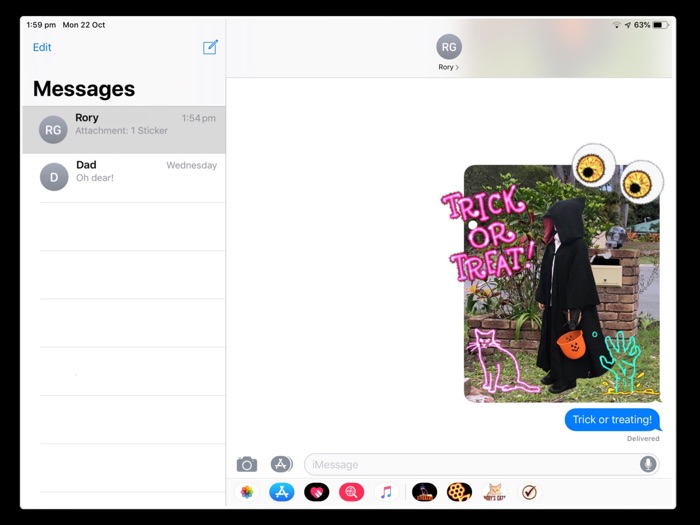 Halloween Sparkler stickers