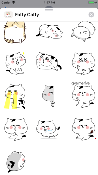 Fatty Catty Animated Stickers screenshot 3