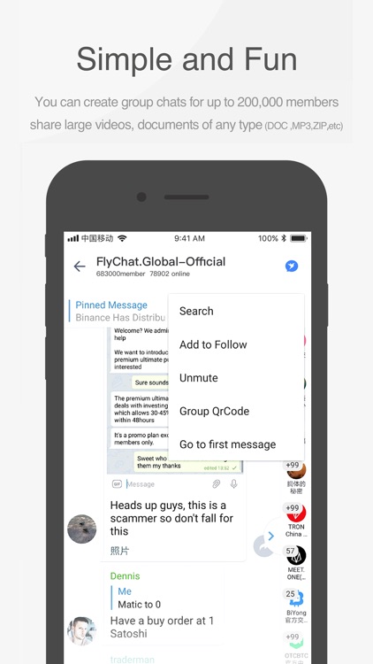FlyChat - TelePlus screenshot-4