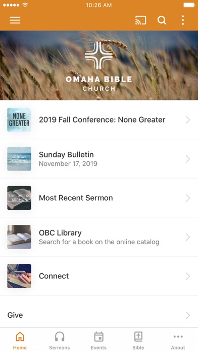 How to cancel & delete Omaha Bible Church from iphone & ipad 1