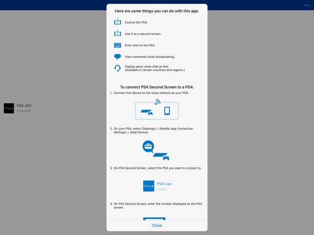 how to setup ps4 second screen