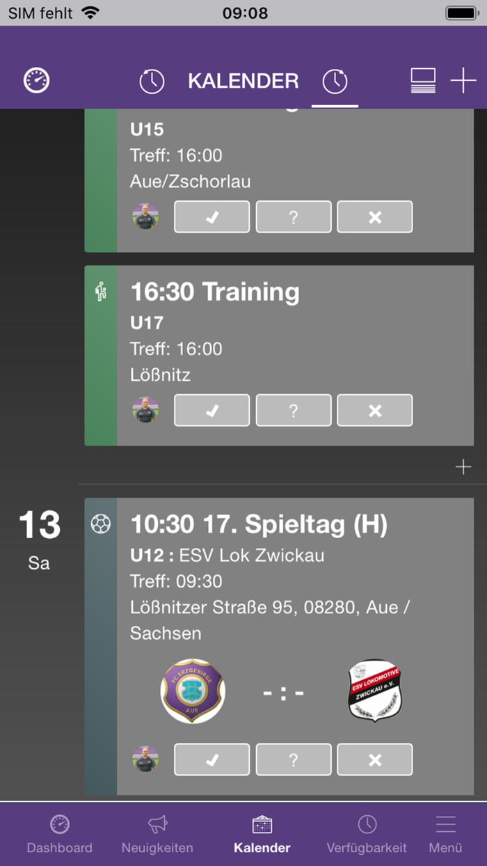 FC Erzgebirge Aue - Club App