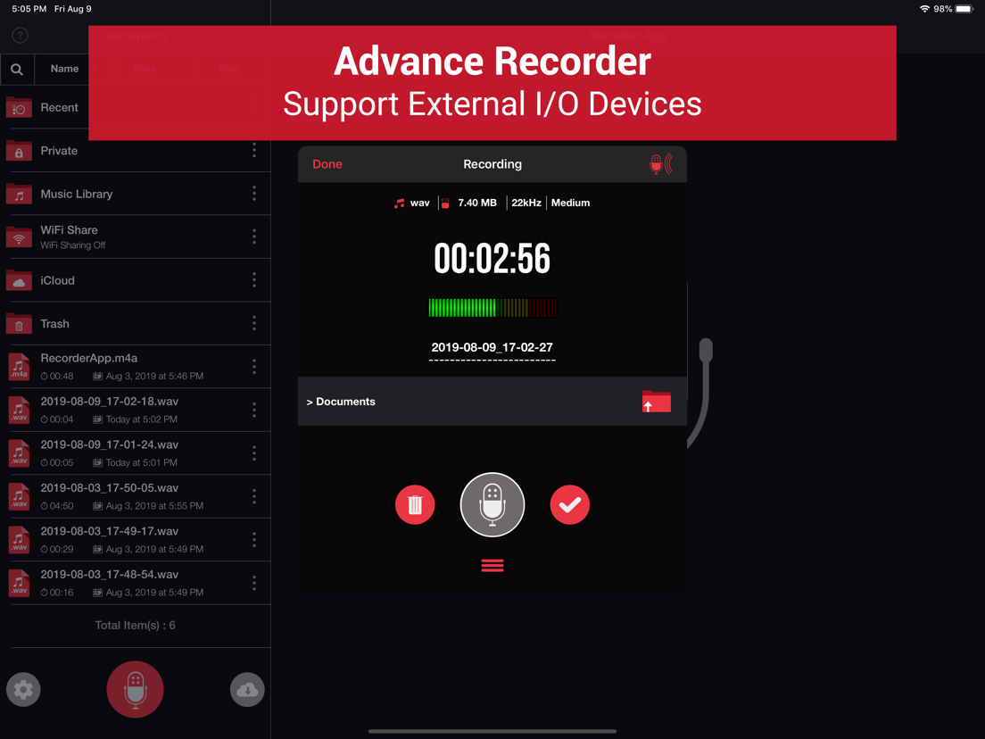 Recorder App Voice Recorder App voor iPhone, iPad en iPod touch