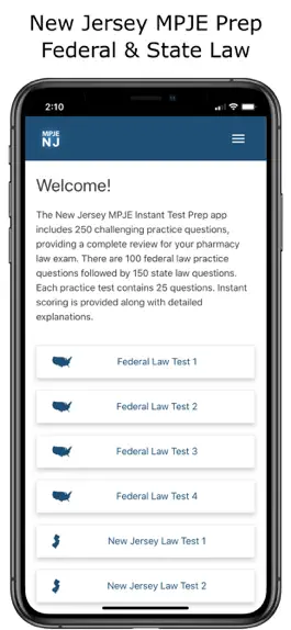 Game screenshot MPJE New Jersey Test Prep mod apk
