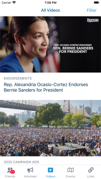 BERN: Official Bernie 2020 App screenshot 1