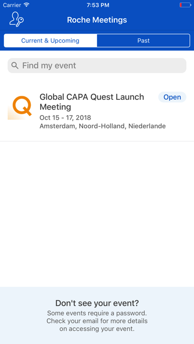 Roche Global Meetings screenshot 2