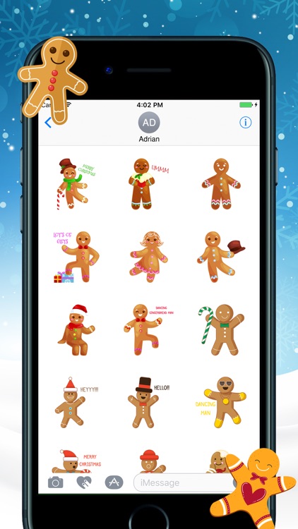 Gingerbread Christmas Stickers screenshot-2