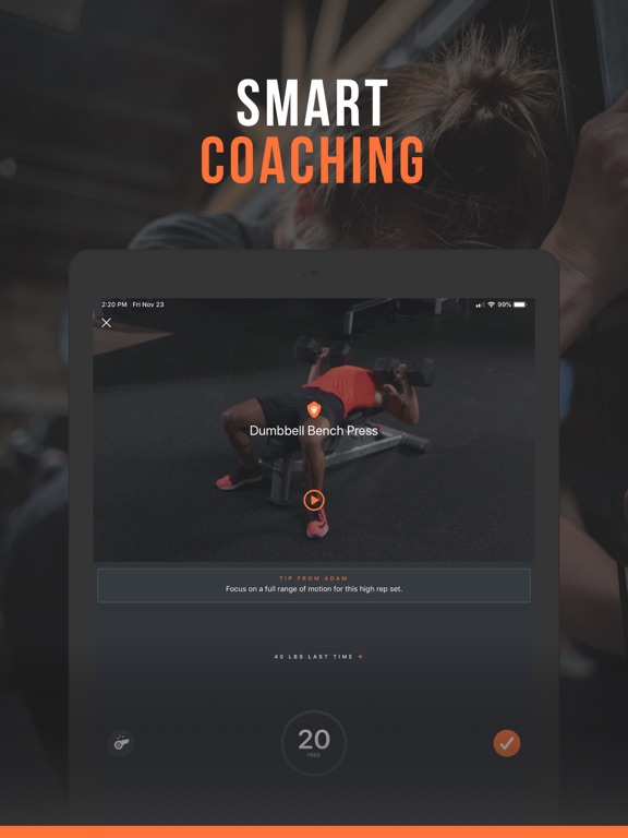 iPad Image of SHRED: Gym Workout & Tracker