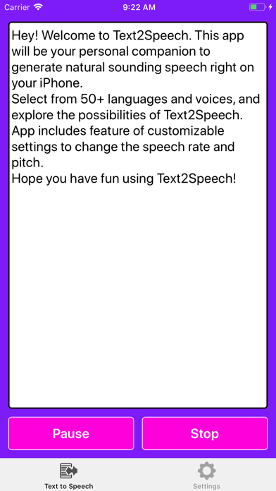 Text2Speech. screenshot 2