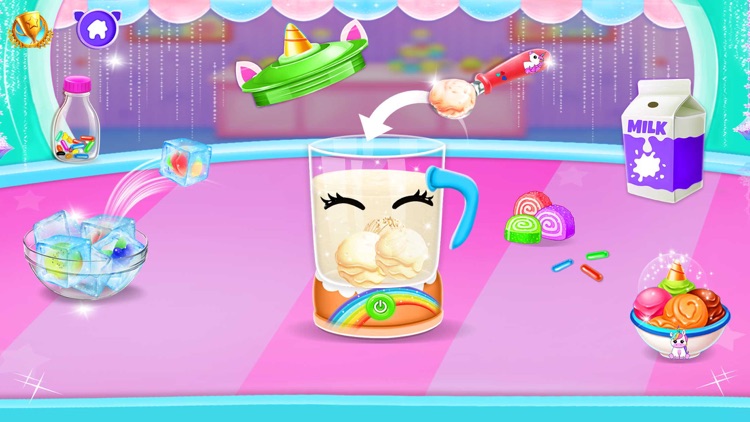 Unicorn Milkshake Making Games screenshot-0