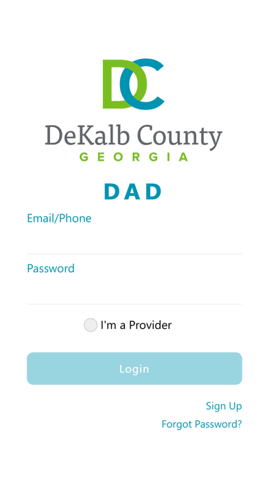 DeKalb Aging Database (DAD) screenshot 2