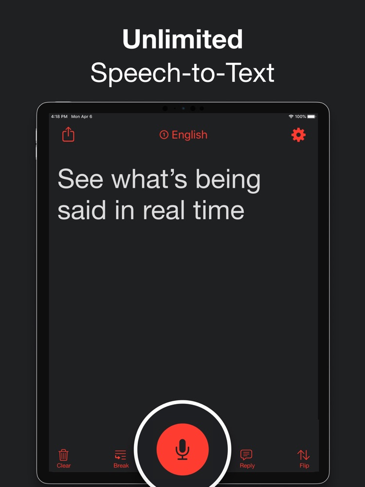 Live Transcribe: Voice To Text App for iPhone - Free ...