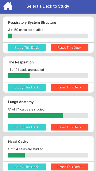 Respiratory System Flashcards screenshot 2