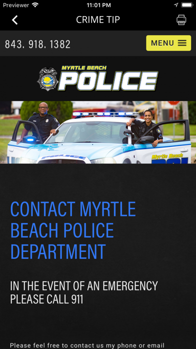 Myrtle Beach Police Department screenshot 3