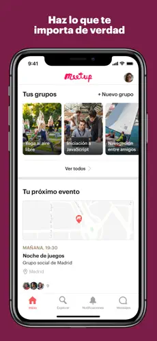 Obrázek 1 Meetup: Grupos+eventos locales iphone