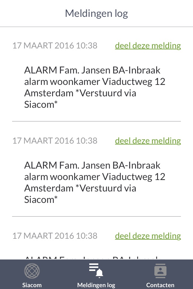 Siacom Alarm App screenshot 3