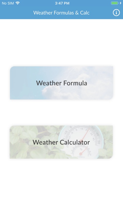 Weather Formulas And Calc