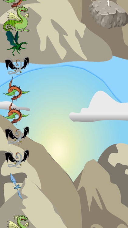 Dragon flight: Mountains