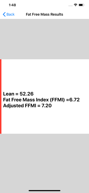 Fat Free Mass Index Calc(圖7)-速報App