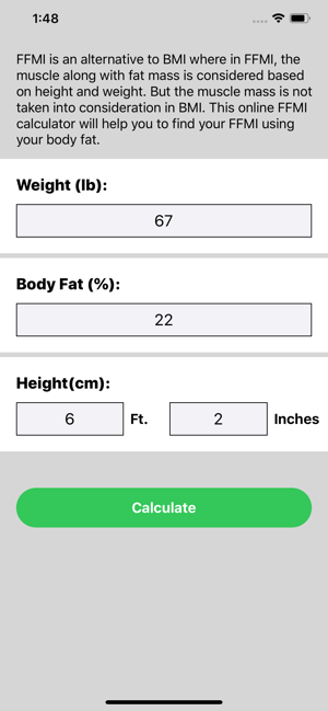 Fat Free Mass Index Calc(圖6)-速報App