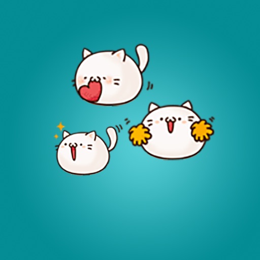 Cute Cats Porky Stickers