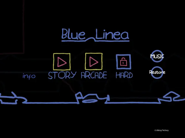 Blue Linea, game for IOS