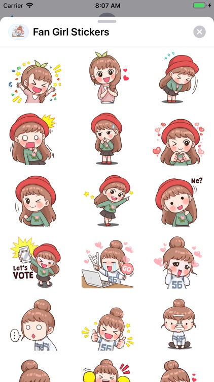 Fan Girl Stickers