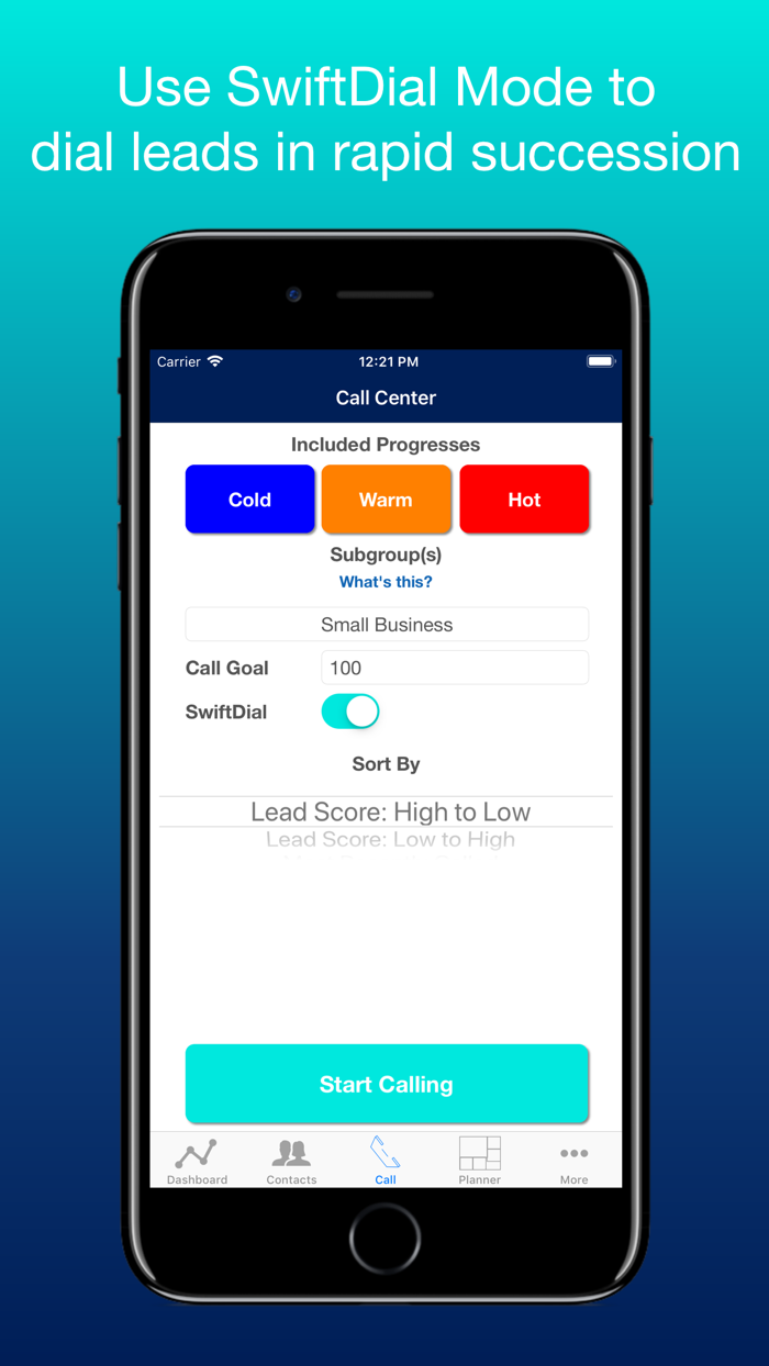 SwiftCall Auto Dialer  CRM