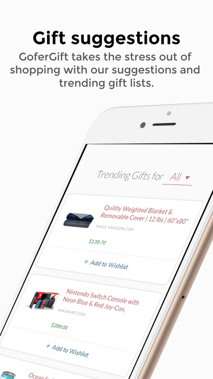 GoferGift:Online Gift Wishlist screenshot-4