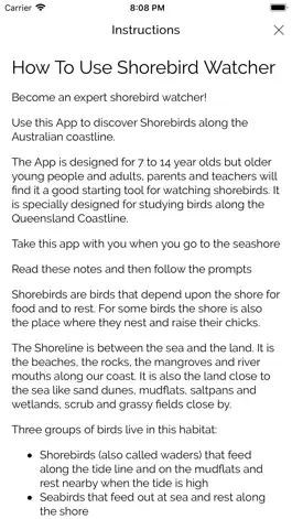 Game screenshot My Shorebird Watcher apk