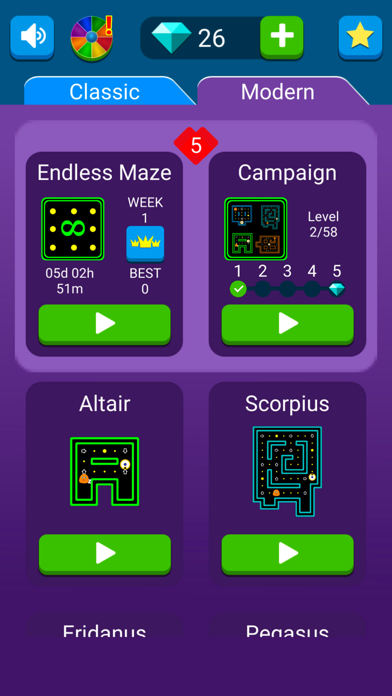 screenshot of Paxman: Maze Runner 2