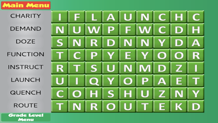 Word Search Grades 1-6 HD