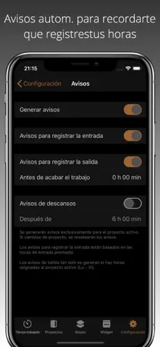 Yakalama 5 FlexLog - Registro de trabajo iphone