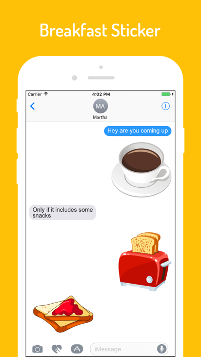 How to cancel & delete Food n Breakfast Stickers from iphone & ipad 3