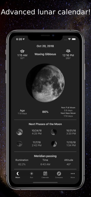 moon phase calendar for iphone