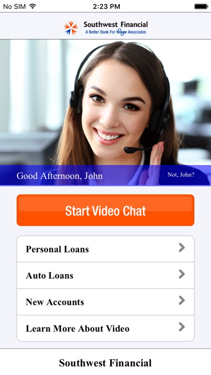 Southwest Financial Video Chat