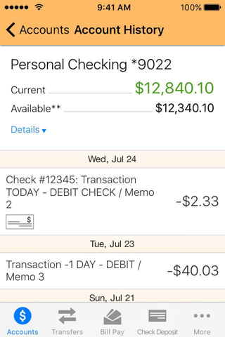 MemoryBank Mobile Banking - náhled