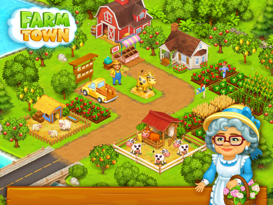 Farm Town Happy farming Day App voor iPhone, iPad en iPod touch