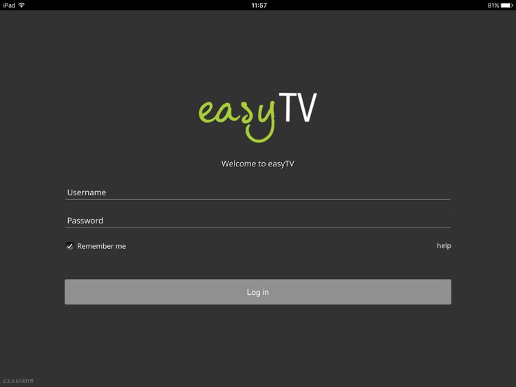 easyTV for iPad