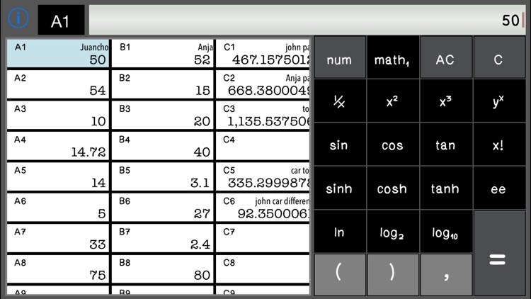 Calculator SpreadSheet screenshot-3