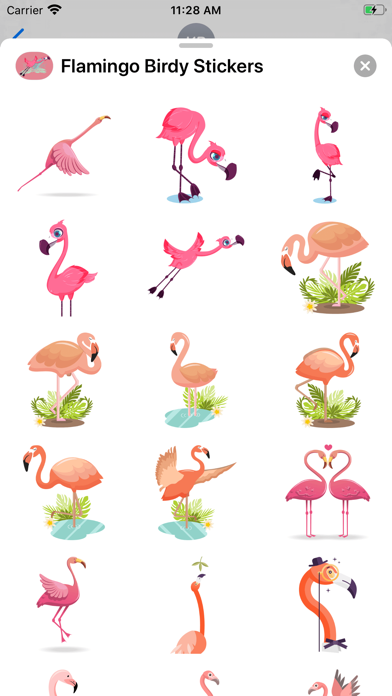 Flamingo Birdy Stickers screenshot 3