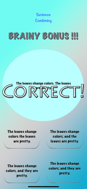 Brainy Skills Sentence Combine(圖4)-速報App