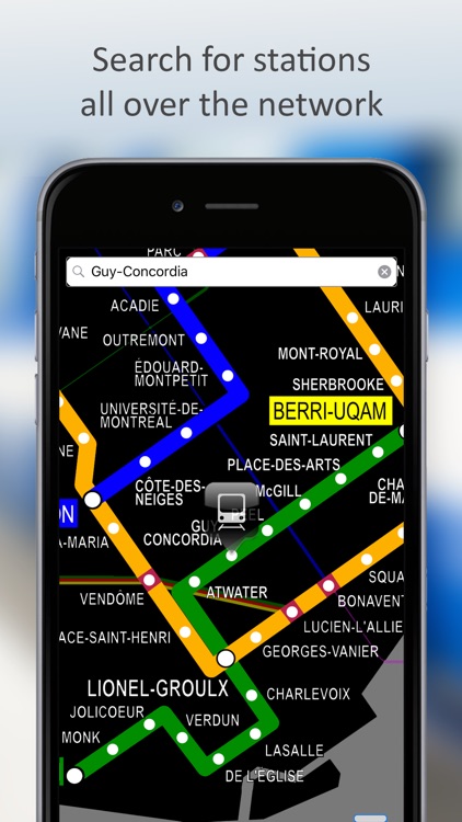 MetroMap Montreal STM Network by DXB Technologies