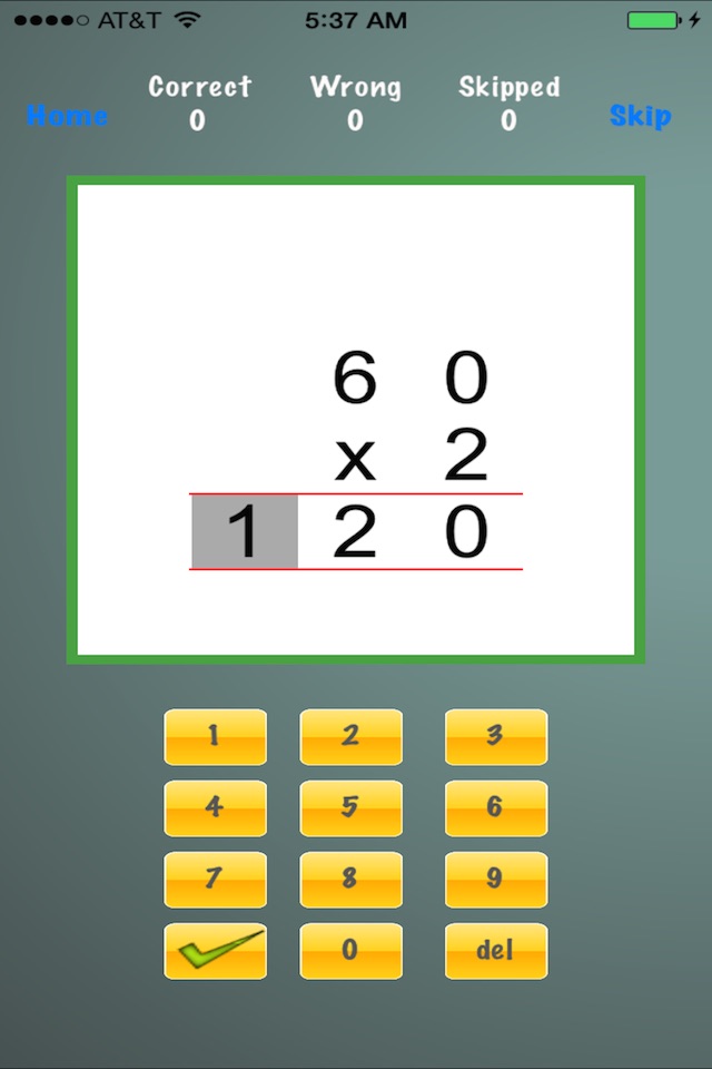 Drill Long Multiplication screenshot 4