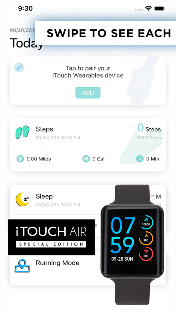 itouch air 2 smartwatch app for android