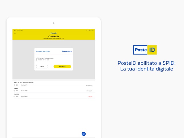 SCARICA ULTIMA VERSIONE APP POSTEID