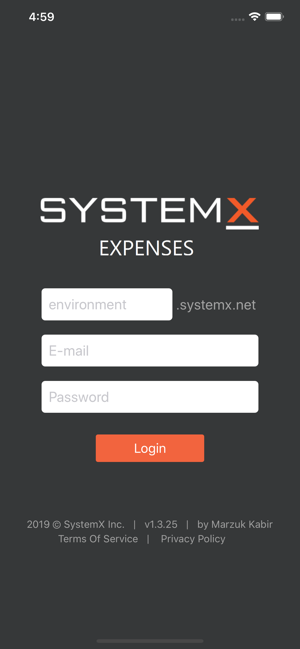 SystemX Expenses