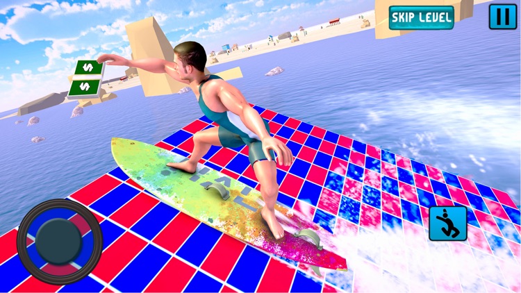 Water Surfing Stunt Flip Race